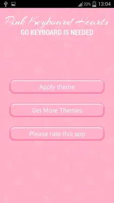 Keyboard Pink Hearts android App screenshot 0